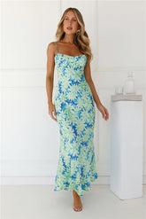 Irresistible Allure Maxi Dress Blue